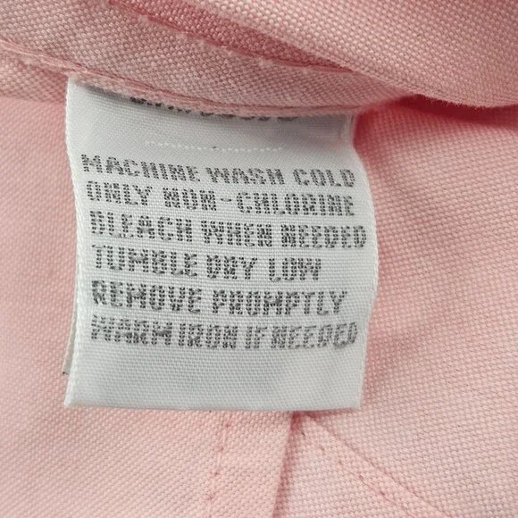 Foxcroft Blouse Womens 20W Pink Button Front 3/4 Sleeve Non Iron Business Casual - Picture 8 of 11